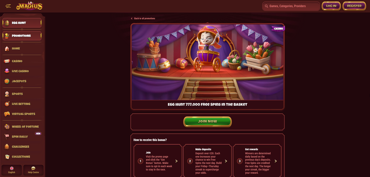 Magius Casino – Kryptovennlig Nettcasino 2026 Casino